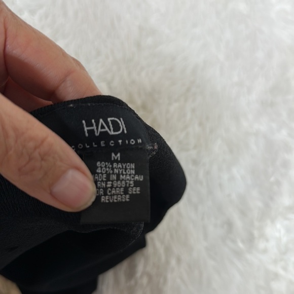 Hadi Collection Black Tank Top with keyhole and silver hardware - Picture 8 of 8